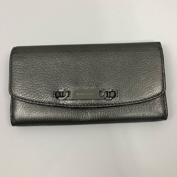 MICHAEL Michael Kors Handbags - Micheal Kors sliver leather wallet authentic
